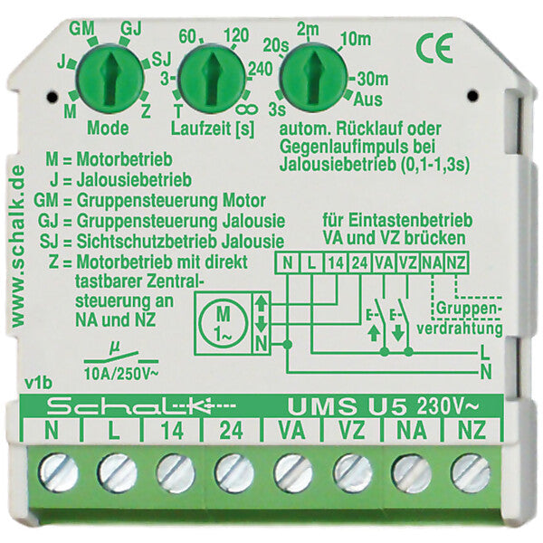 Schalk AUF/ZU-Steuerung 230VAC,2S,10A UMS U5 (230V AC)
